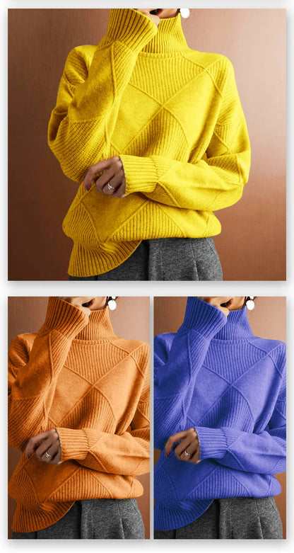 Solid Color Loose Knitted Sweater