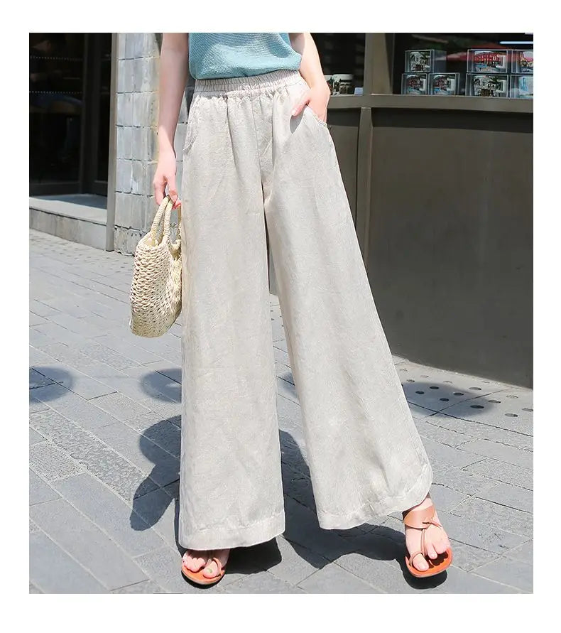 High Waist Loose Casual Trousers