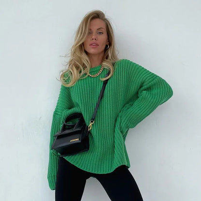 Casual O-neck Long Sleeve Sweater