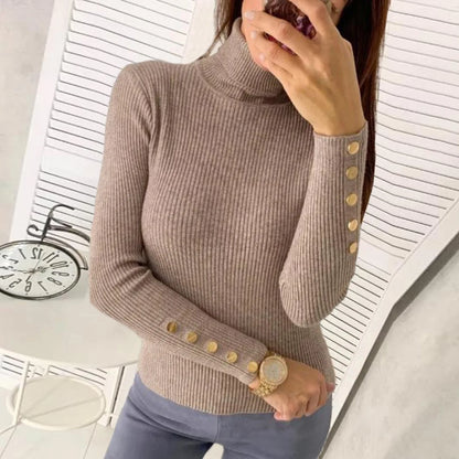 Elegant High Neck Sweater