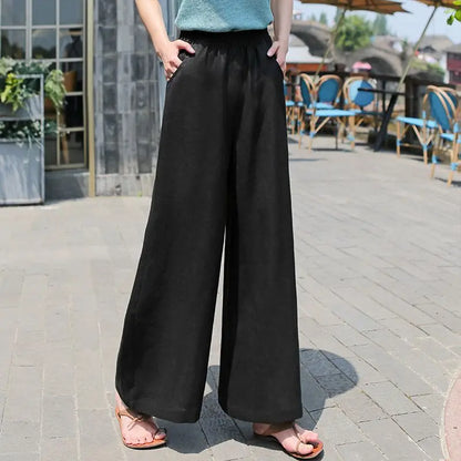 High Waist Loose Casual Trousers