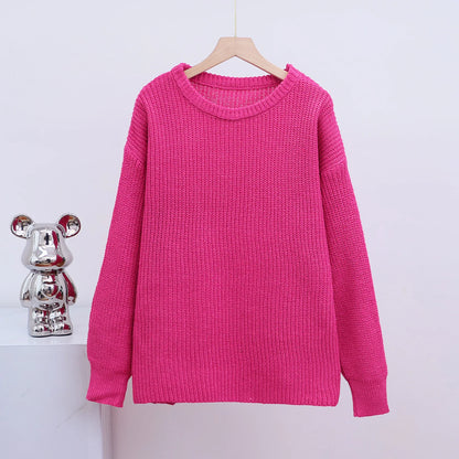 Casual O-neck Long Sleeve Sweater