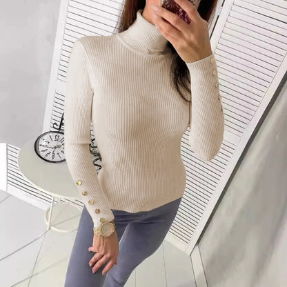 Elegant High Neck Sweater