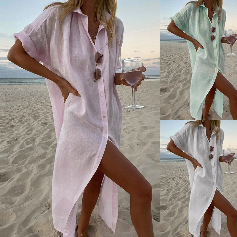 Linen Shirt Dress