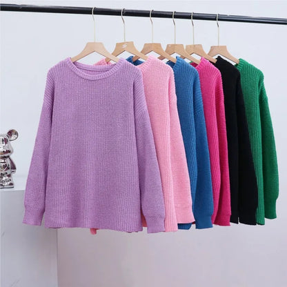 Casual O-neck Long Sleeve Sweater