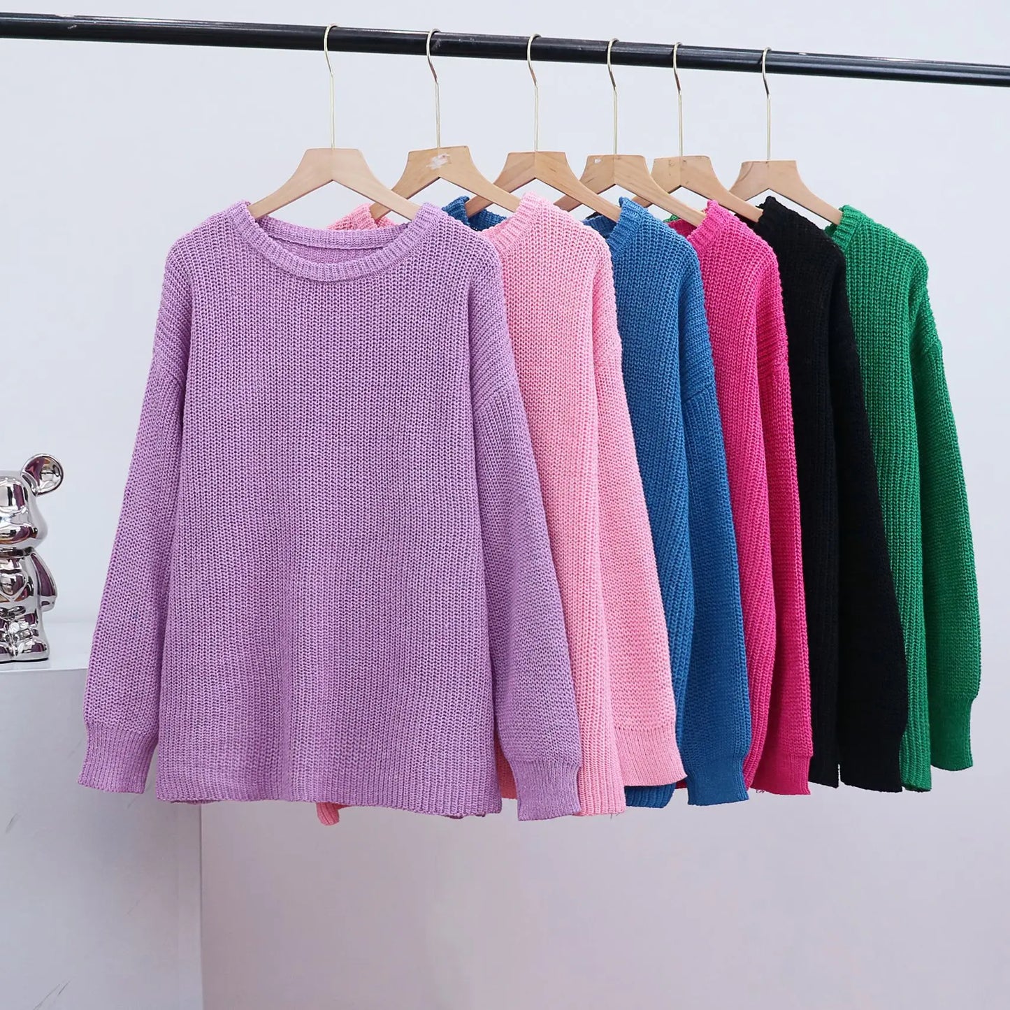 Casual O-neck Long Sleeve Sweater