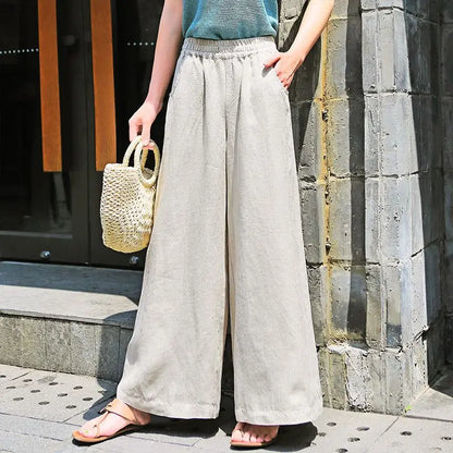 High Waist Loose Casual Trousers