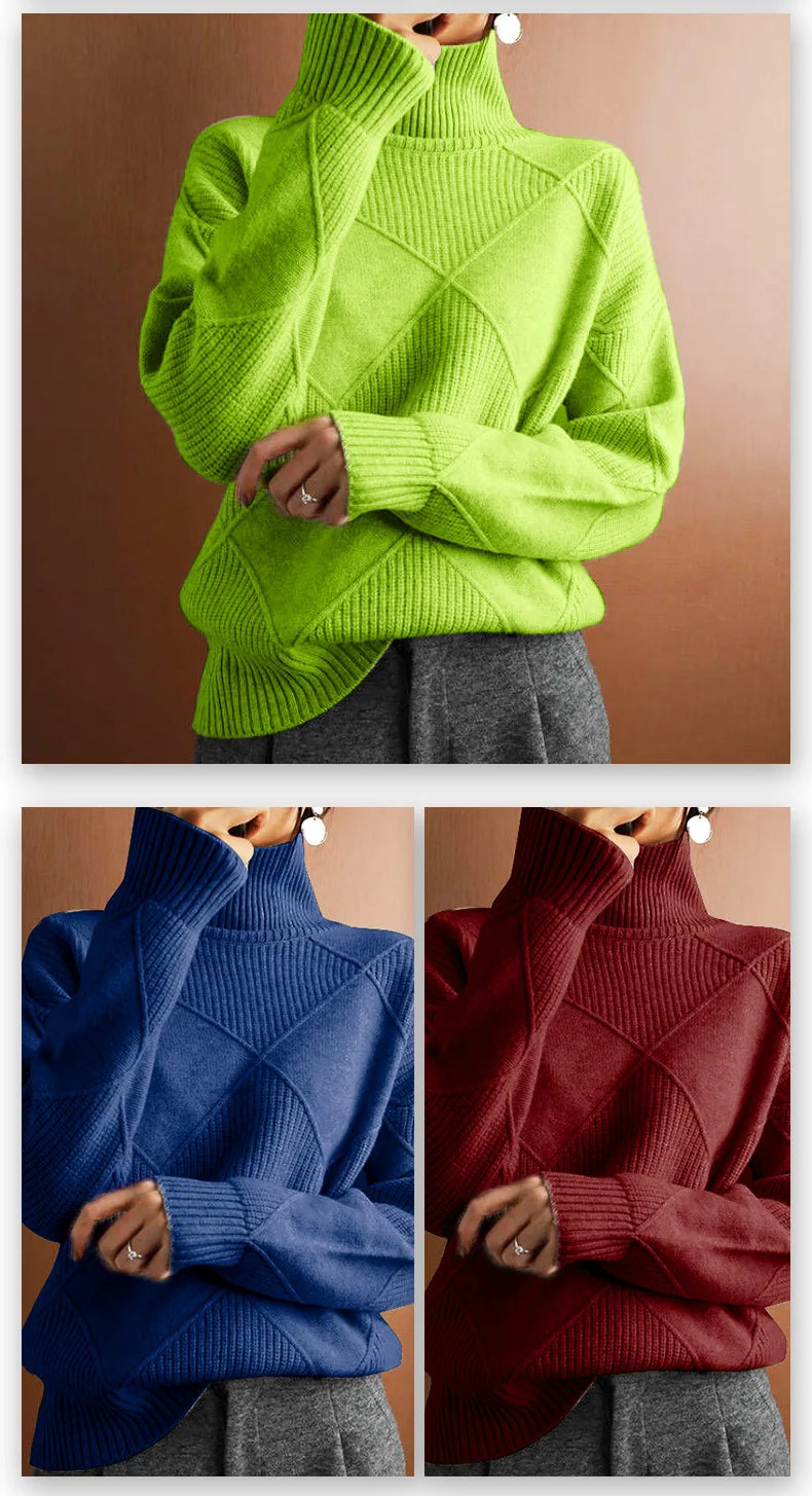 Solid Color Loose Knitted Sweater