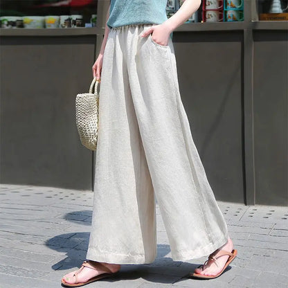 High Waist Loose Casual Trousers