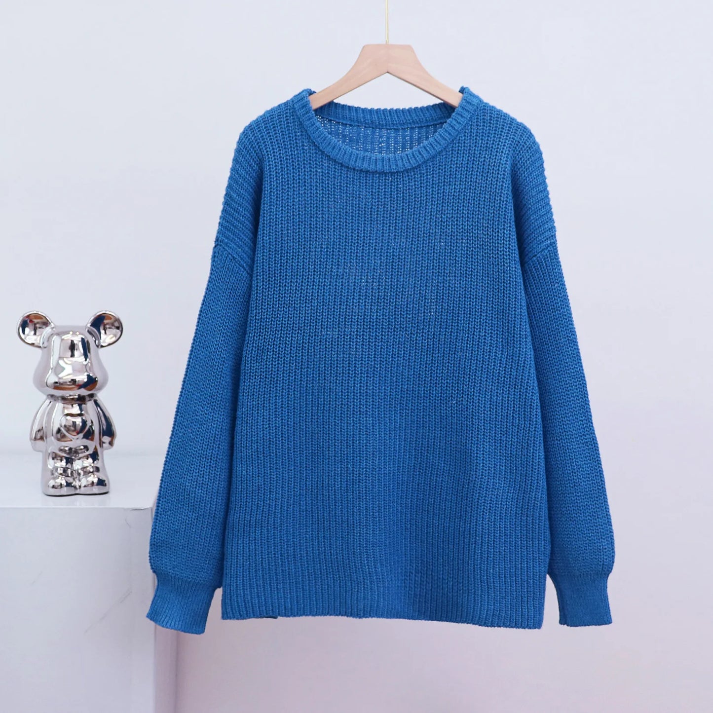 Casual O-neck Long Sleeve Sweater