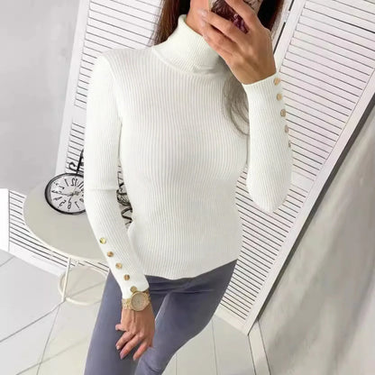 Elegant High Neck Sweater