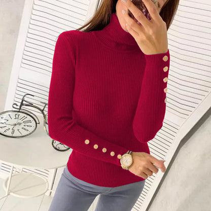 Elegant High Neck Sweater